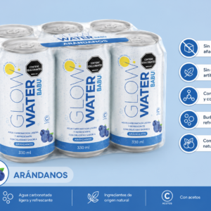 Babu Brews Glow Water Arandano six pack